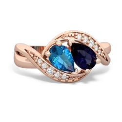 London Topaz Summer Winds 14K Rose Gold ring R5342