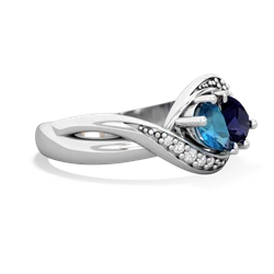 London Topaz Summer Winds 14K White Gold ring R5342