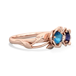 London Topaz Rose Garden 14K Rose Gold ring R5510