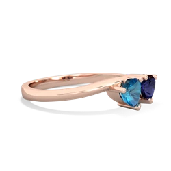 London Topaz Sweethearts 14K Rose Gold ring R5260