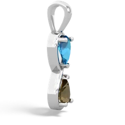 London Topaz Infinity 14K White Gold pendant P5050