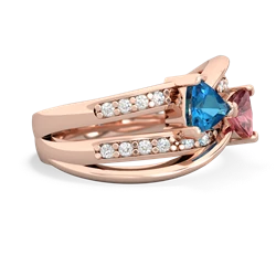 London Topaz Bowtie 14K Rose Gold ring R2360