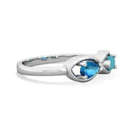 London Topaz Infinity 14K White Gold ring R5050