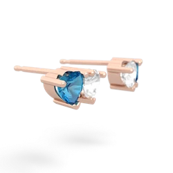 London Topaz Sweethearts 14K Rose Gold earrings E5260