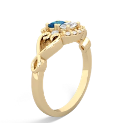 London Topaz Love Nest 14K Yellow Gold ring R5860