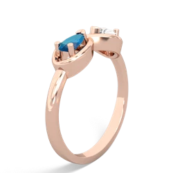 London Topaz Infinity 14K Rose Gold ring R5050