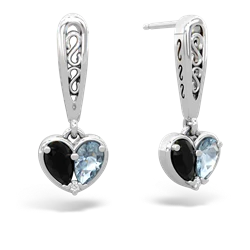 matching earrings - Filligree Heart