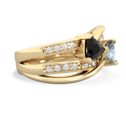 Onyx Bowtie 14K Yellow Gold ring R2360