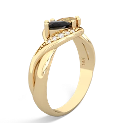 Onyx Summer Winds 14K Yellow Gold ring R5342