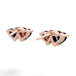 Onyx Sweethearts 14K Rose Gold earrings E5260