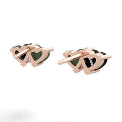 Onyx Sweethearts 14K Rose Gold earrings E5260