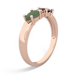 Onyx Pear Bowtie 14K Rose Gold ring R0865