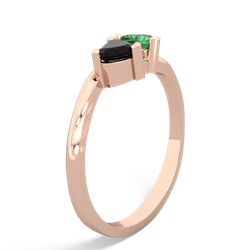 Onyx Sweethearts 14K Rose Gold ring R5260