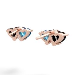 Onyx Sweethearts 14K Rose Gold earrings E5260