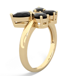 Onyx Butterfly 14K Yellow Gold ring R2215