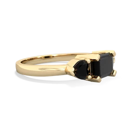 Garnet Three Stone 14K Yellow Gold ring R5235