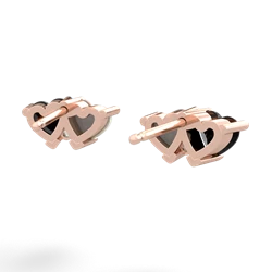 Onyx Sweethearts 14K Rose Gold earrings E5260