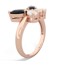 Onyx Butterfly 14K Rose Gold ring R2215