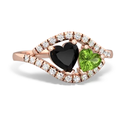 Onyx Mother And Child 14K Rose Gold ring R3010