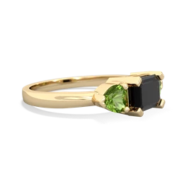 Onyx Three Stone 14K Yellow Gold ring R5235