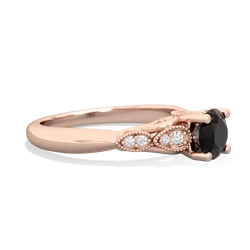 Onyx Antique Elegance 14K Rose Gold ring R3100