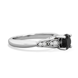 Onyx Antique Elegance 14K White Gold ring R3100