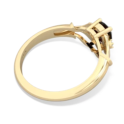 Onyx Precious Pear 14K Yellow Gold ring R0826