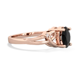 Onyx Swirls 14K Rose Gold ring R2347