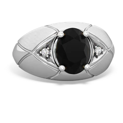 Onyx Men's Crossroads 14K White Gold ring R0361