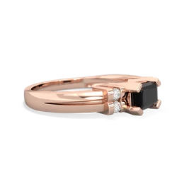 Onyx Art Deco East-West 14K Rose Gold ring R2590