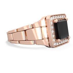 Onyx Men's Watch 14K Rose Gold ring R0510