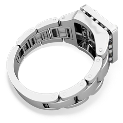 Onyx Men's Watch 14K White Gold ring R0510