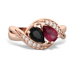 Onyx Summer Winds 14K Rose Gold ring R5342