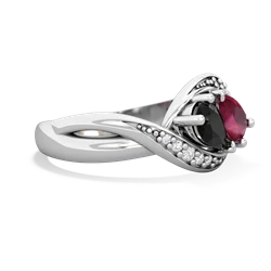 Onyx Summer Winds 14K White Gold ring R5342