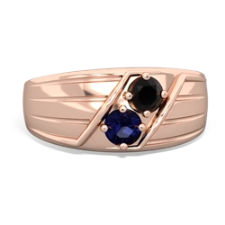 Onyx Men's Streamline 14K Rose Gold ring R0460