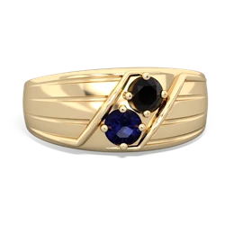 Onyx Men's Streamline 14K Yellow Gold ring R0460