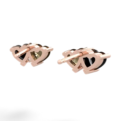 Onyx Sweethearts 14K Rose Gold earrings E5260