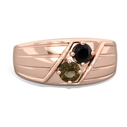 Onyx Men's Streamline 14K Rose Gold ring R0460