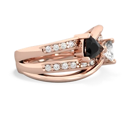 Onyx Bowtie 14K Rose Gold ring R2360