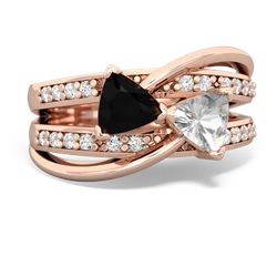 Onyx Bowtie 14K Rose Gold ring R2360