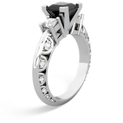 Onyx Eternal Embrace Engagement 14K White Gold ring C2001