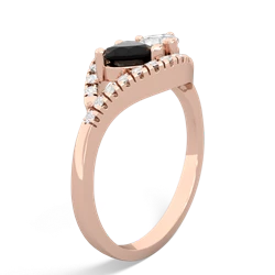 Onyx Mother And Child 14K Rose Gold ring R3010