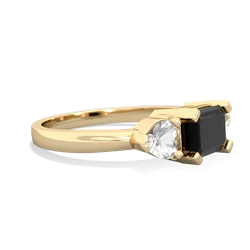 Onyx Three Stone 14K Yellow Gold ring R5235