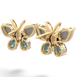 Opal Butterfly 14K Yellow Gold earrings E2215