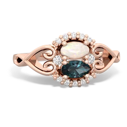 Opal Love Nest 14K Rose Gold ring R5860