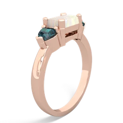 Opal Three Stone 14K Rose Gold ring R5235