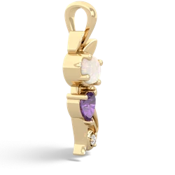 Opal Kitten 14K Yellow Gold pendant P5780