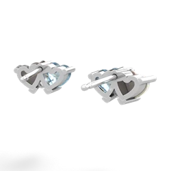 Opal Sweethearts 14K White Gold earrings E5260