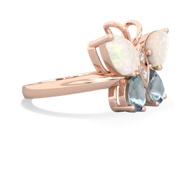 Opal Butterfly 14K Rose Gold ring R2215