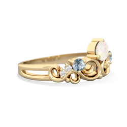 Opal Crown Keepsake 14K Yellow Gold ring R5740